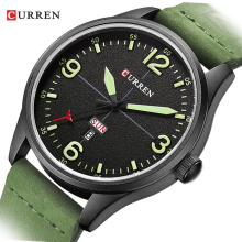 CURREN 8265 Men's Sports Quartz Watches Mens Watches Top Brand Luxury Leather date week Wristwatches Relogio Masculino